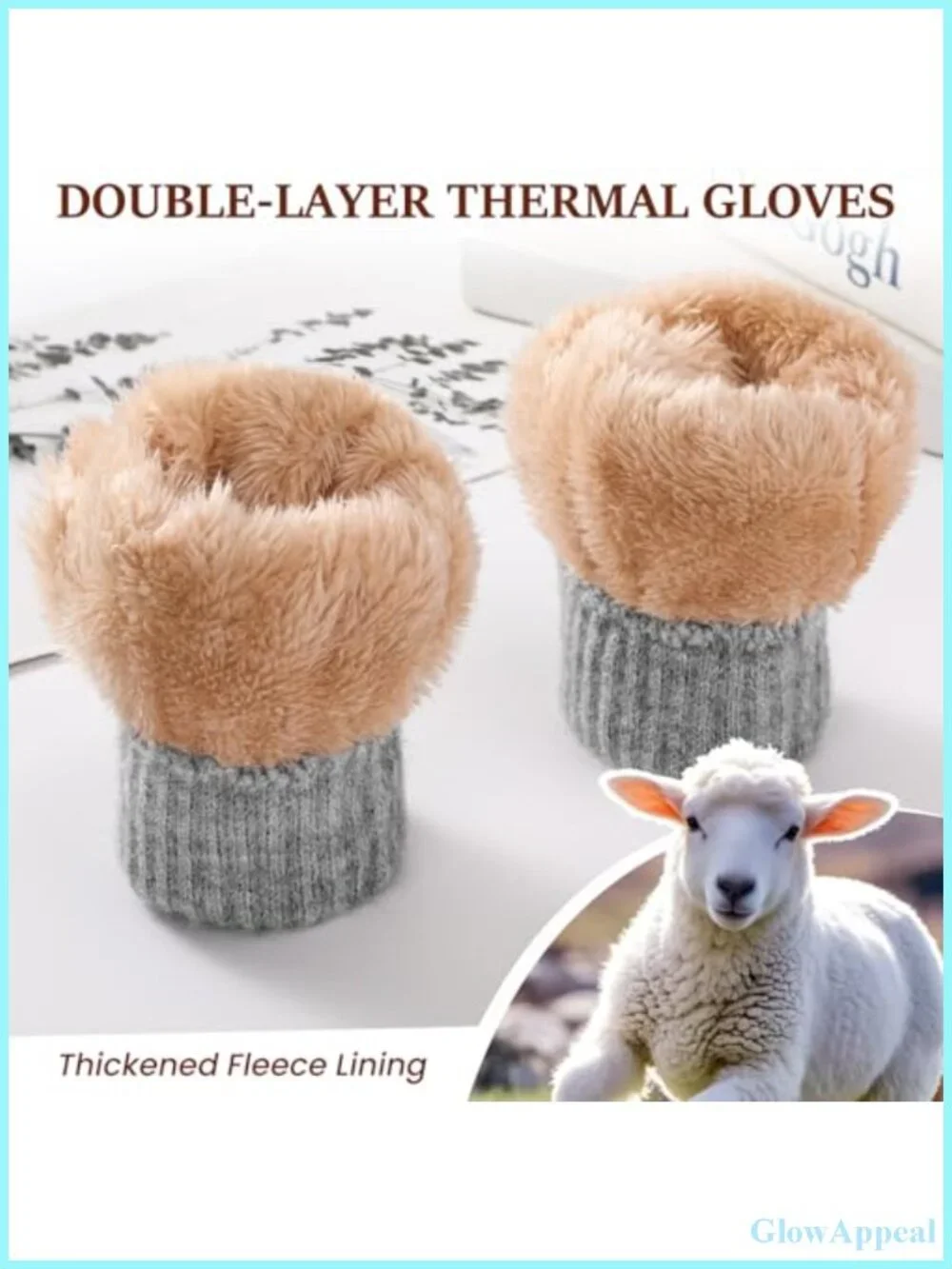 Thermal Winter Gloves for Women - Touchscreen Knit Fleece Lined Cold Weather